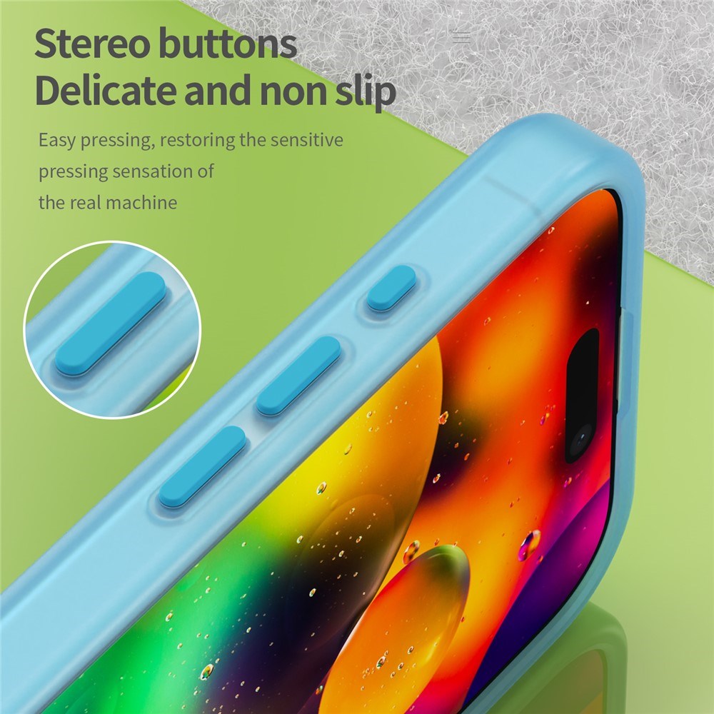 EIDERWOOD iPhone 17 Hybrid Plast Mobil Cover - MagSafe Kompatibel - Mat Gennemsigtig / Blå