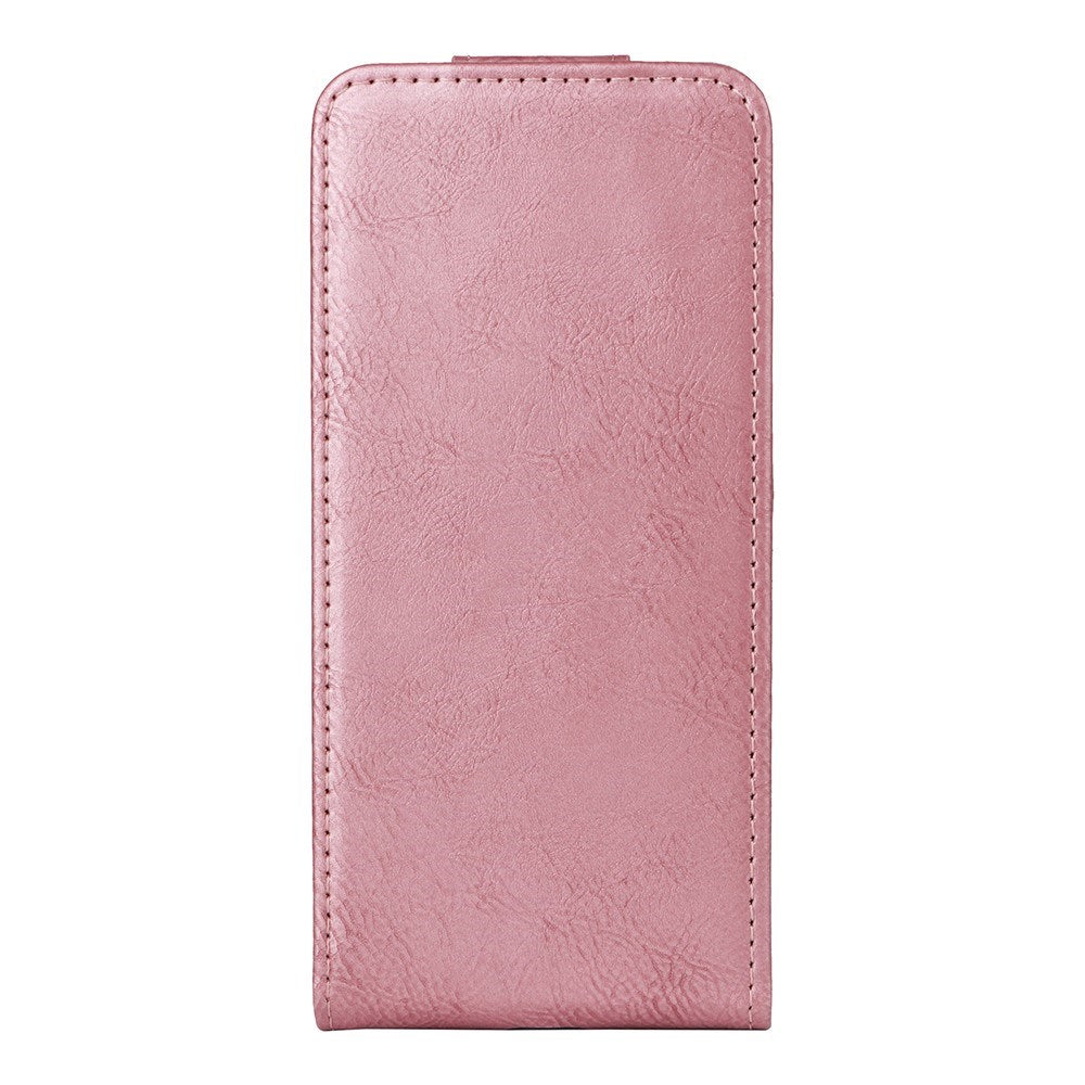 Motorola Moto G86 Power - EIDERWOOD Vertikal Kunstlæder Flip Cover - Kortholder & Ståfunktion - Rose Gold