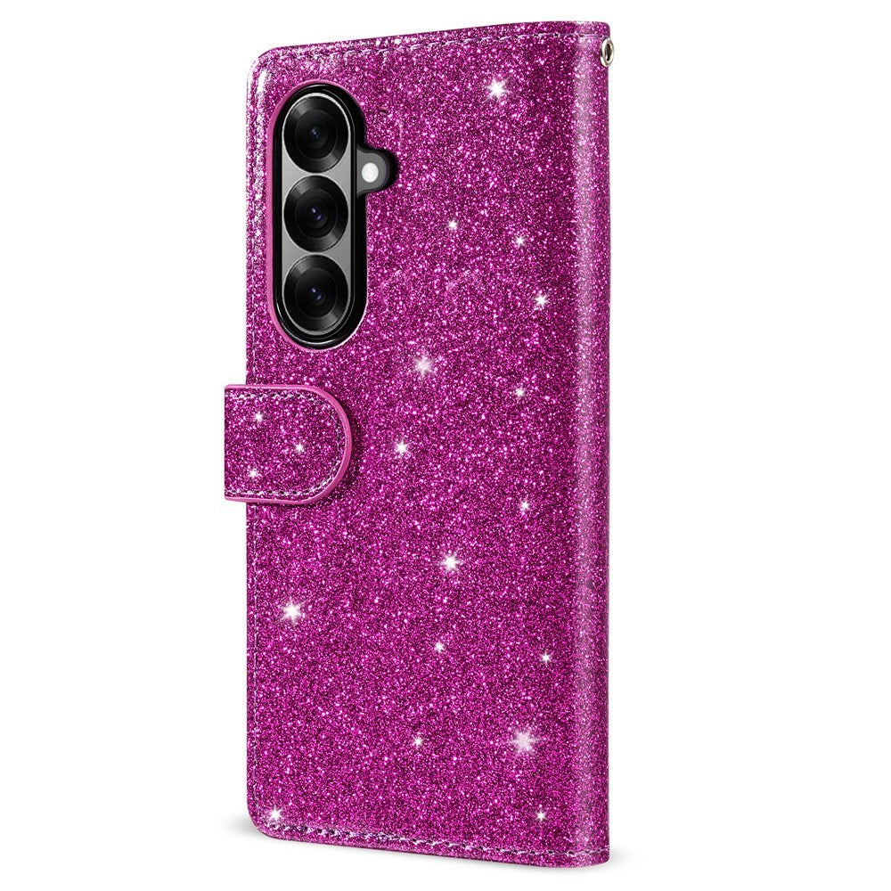 Samsung Galaxy Z Fold7 - EIDERWOOD Glitter Flip Cover m. Pung - Lilla