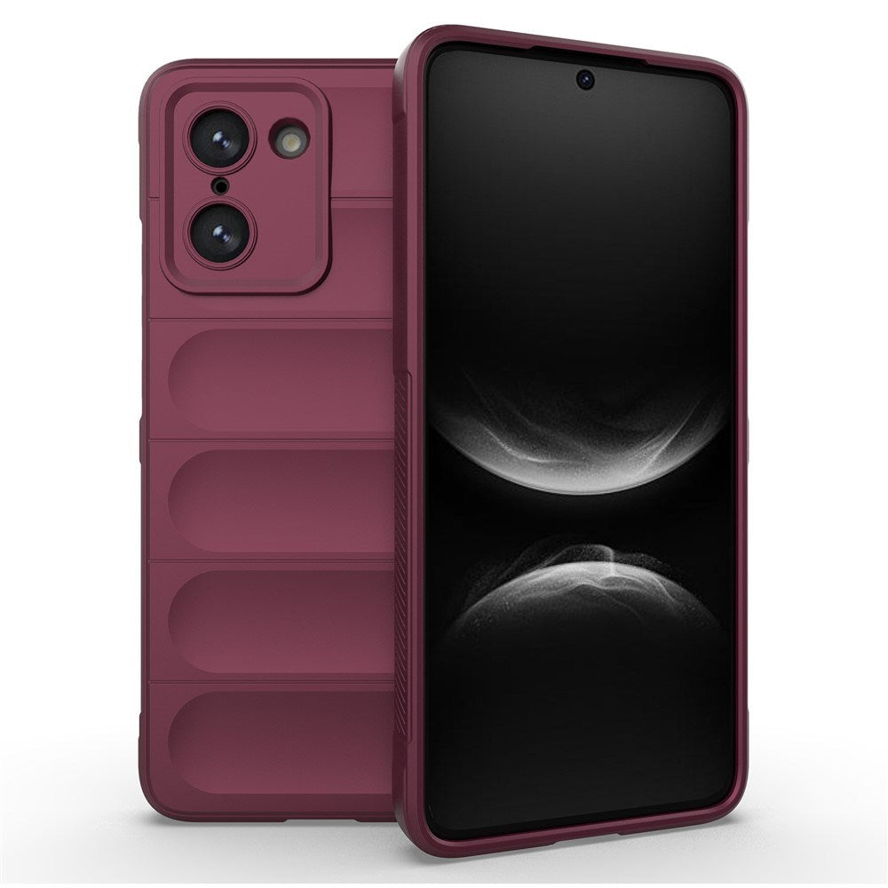 OnePlus Nord CE5 - EIDERWOOD Fleksibelt Plastik Cover - Mørkerød