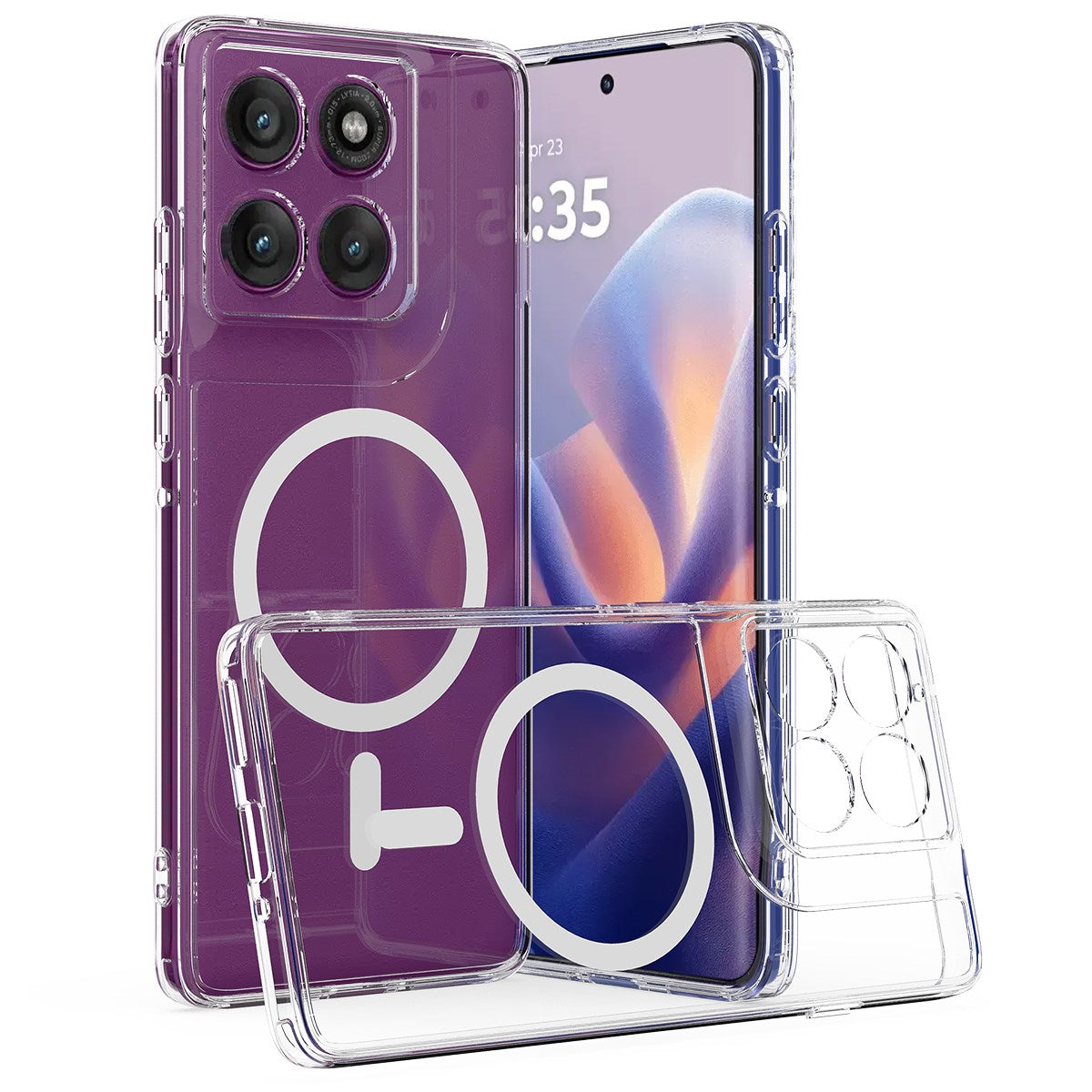 EIDERWOOD Motorola Edge 60 Pro Hybrid Mobil Cover - MagSafe Kompatibel - Gennemsigtig