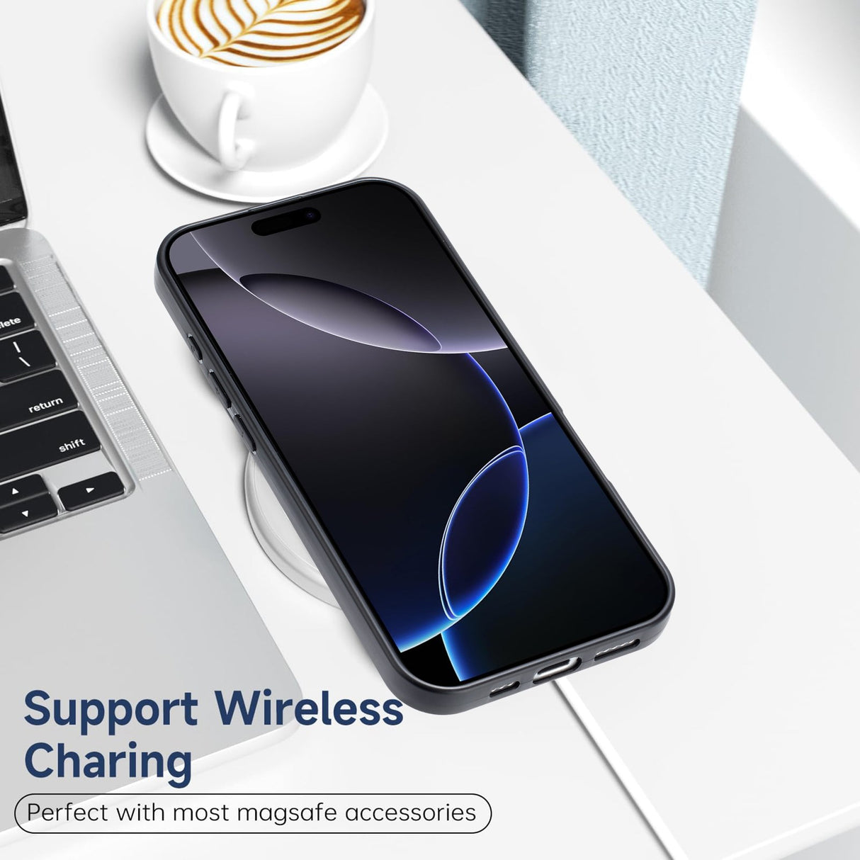 EIDERWOOD Motorola Moto G86 / G86 Power Fleksibelt Plastik Mobil Cover - Sort