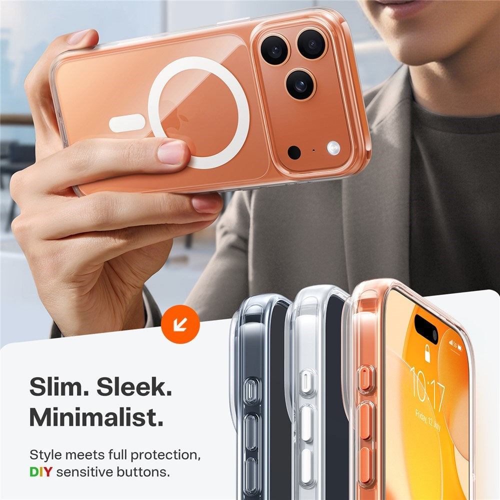 iPhone 17 Pro Max - TORRAS Guardian Magnetic Hybrid Plastik Cover - MagSafe Kompatibel - Orange