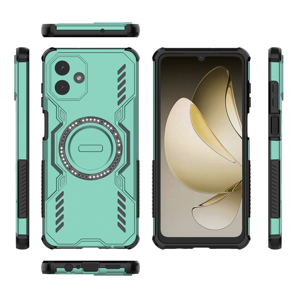 Samsung Galaxy A07 - EIDERWOOD Håndværker Cover m. Varmeafledning - MagSafe Kompatibel - Grøn