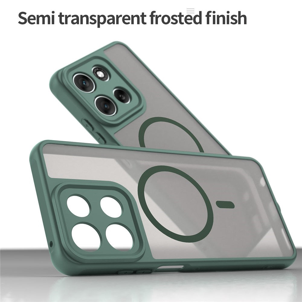 Motorola Moto G56 - EIDERWOOD Hybrid Plastik Cover - MagSafe Kompatibel - Grøn