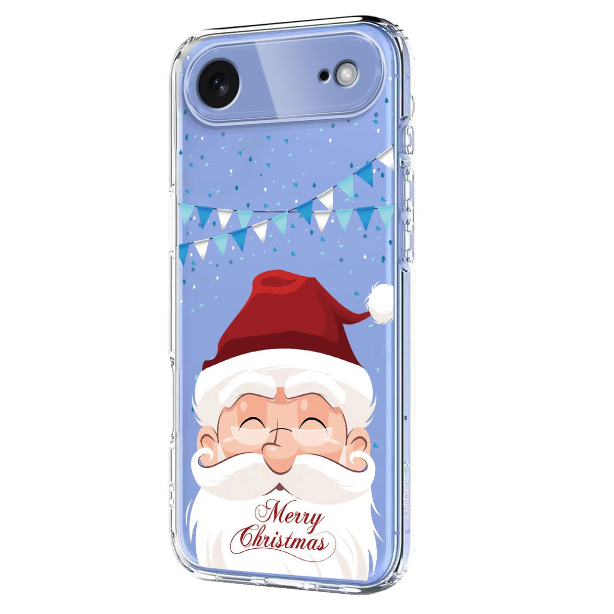 EIDERWOOD iPhone Air Fleksibelt Plast Jule Mobil Cover - Gennemsigtig / Julemanden