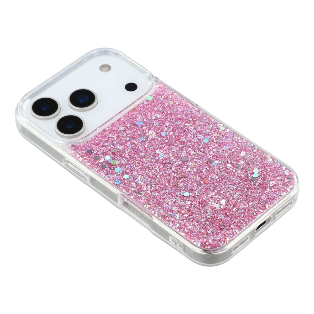 EIDERWOOD iPhone 17 Pro Max Glitter Mobil Cover - Lyserød