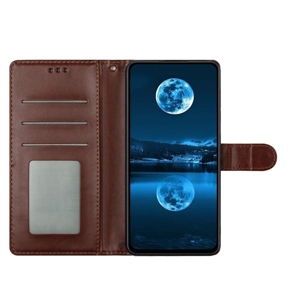 Xiaomi 15T EIDERWOOD Kunstlæder Mobilcover m. Kortholder & Strop - Brun