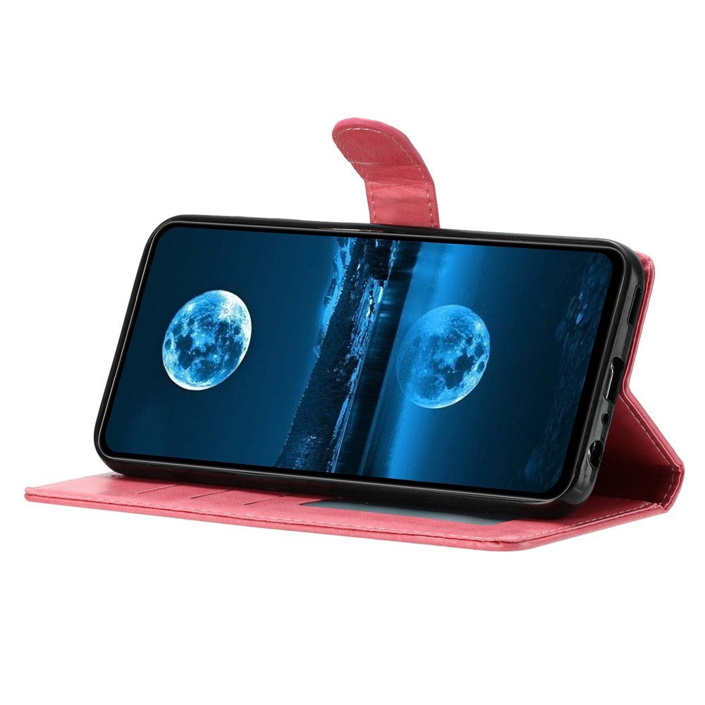 Xiaomi 15T EIDERWOOD Kunstlæder Mobilcover m. Kortholder & Strop - Lyserød