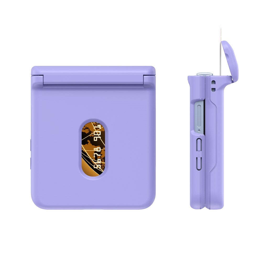 Samsung Galaxy Z Flip7 FE / Flip6 - EIDERWOOD Hårdt Plastik Cover m. Kortlomme - Lilla