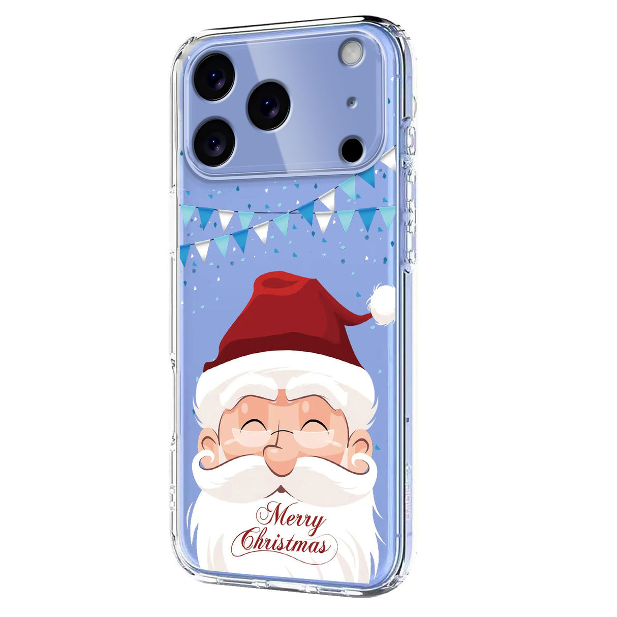EIDERWOOD iPhone 17 Pro Fleksibelt Plast Jule Mobil Cover - Gennemsigtig / Julemanden