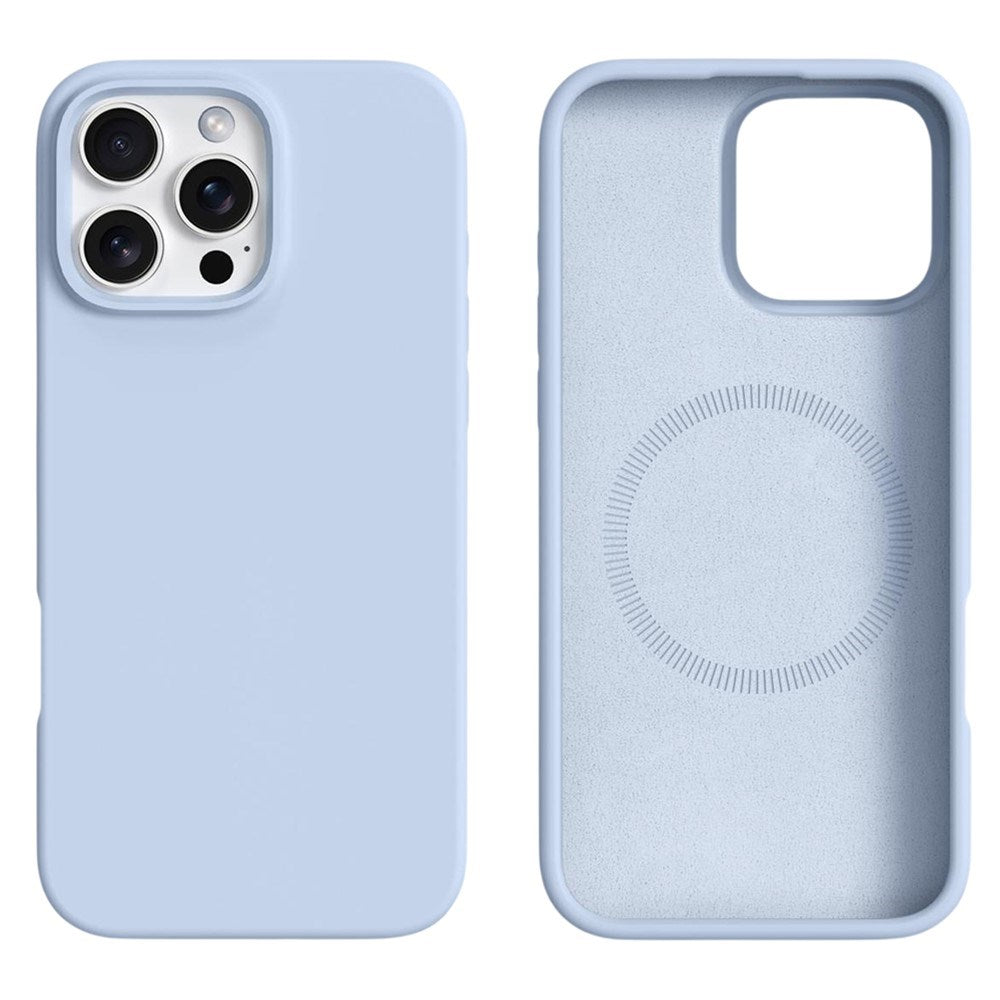 iPhone 16 Pro Max - 2-i-1 Silikone & Hård Plast Bagside Cover - MagSafe Kompatibel - Lyseblå