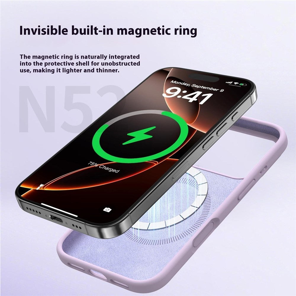 iPhone 17 Pro Max 2-i-1 Silikone & Hård Plast Mobil Cover – MagSafe Kompatibelt – Lyslilla