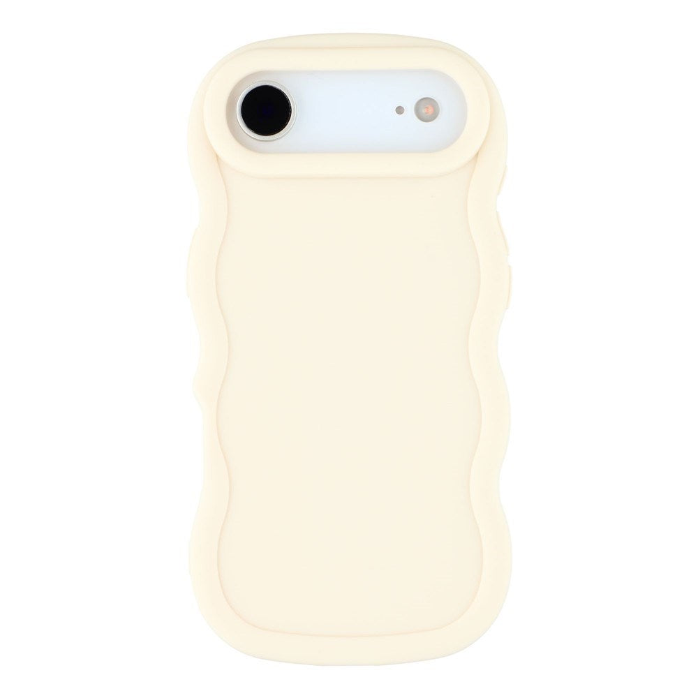 iPhone Air - EIDERWOOD Fleksibelt Plastik Wavy Bagside Cover - Hvid