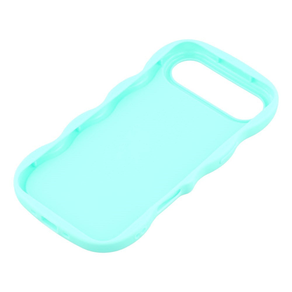 iPhone Air - EIDERWOOD Fleksibelt Plastik Wavy Bagside Cover - Blå