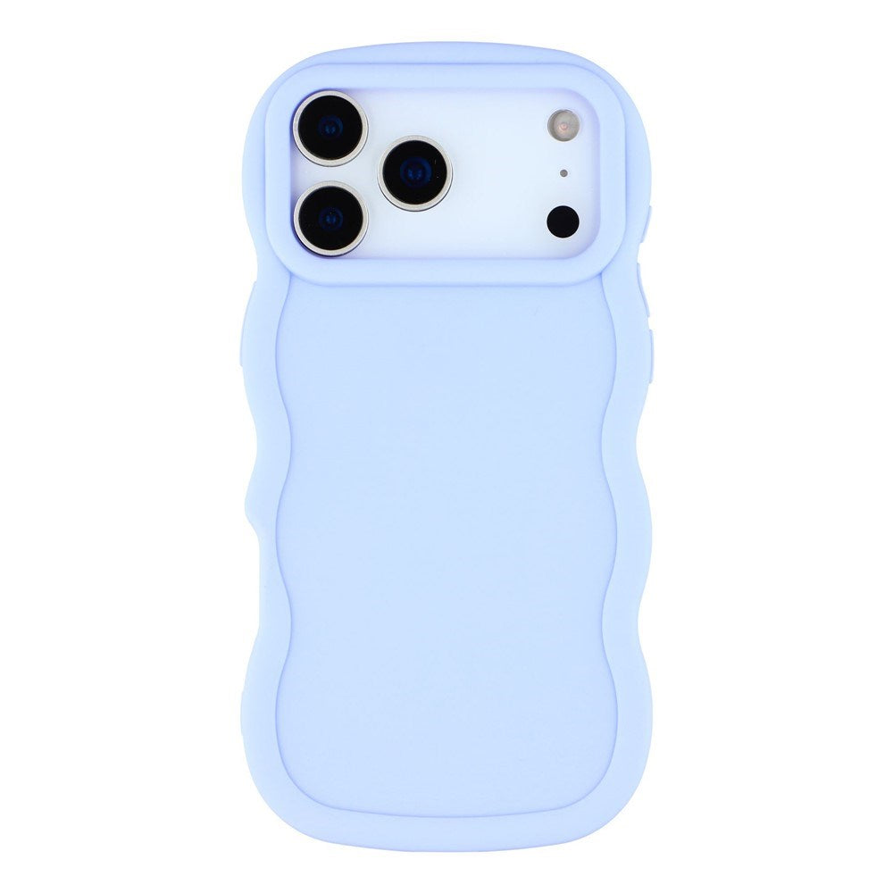 iPhone 17 Pro Max - EIDERWOOD Fleksibelt Plastik Wavy Bagside Cover - Lilla