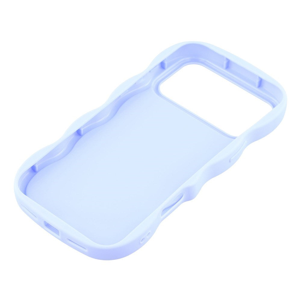 iPhone 17 Pro - EIDERWOOD Fleksibelt Plastik Wavy Bagside Cover - Lilla