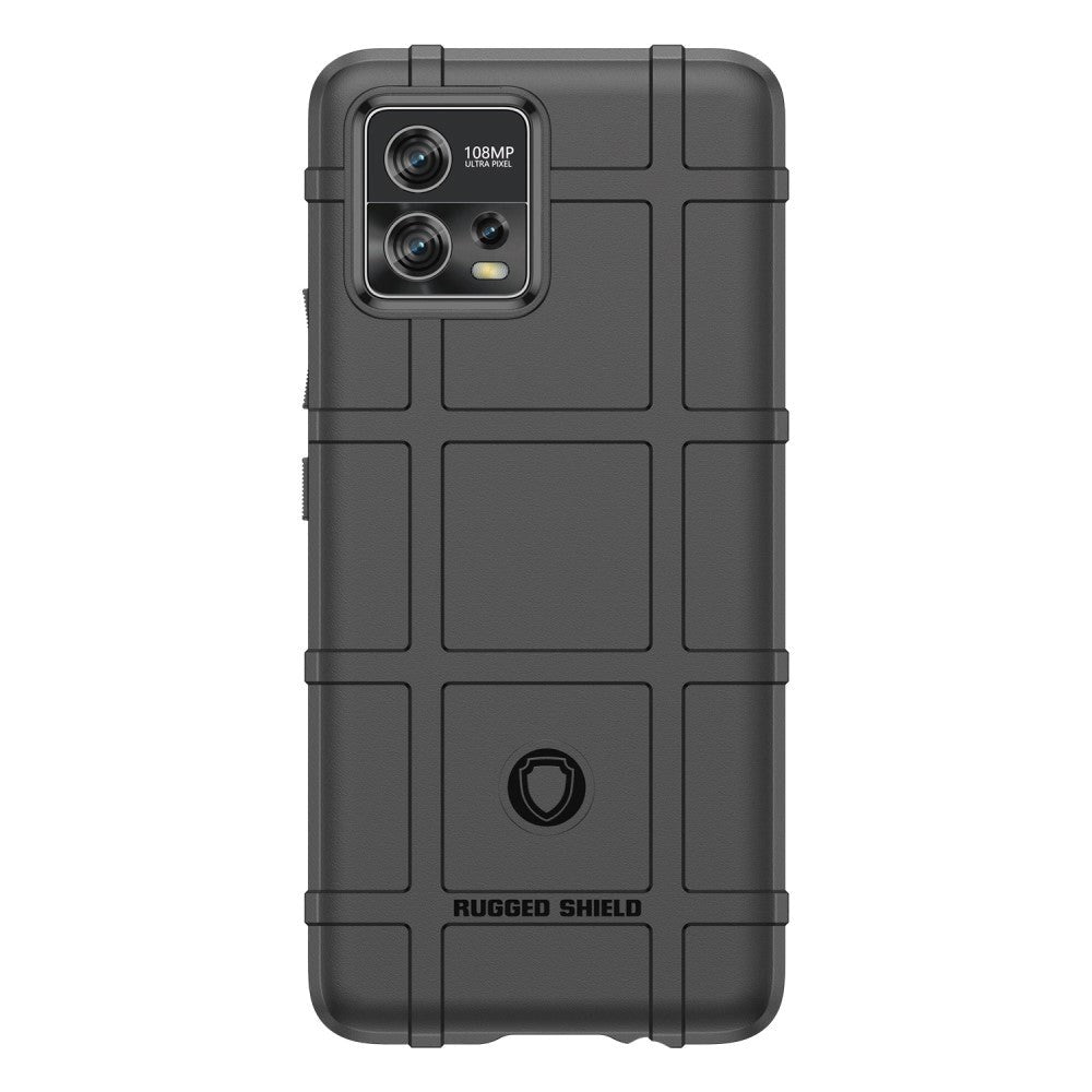 Motorola Moto G72 Rugged Shield Series Håndværker Mobil Cover - Sort
