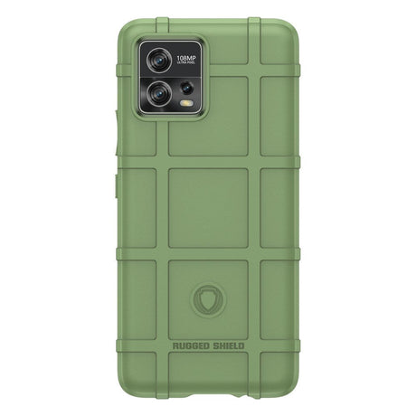 Motorola Moto G72 Rugged Shield Series Håndværker Mobil Cover - Grøn