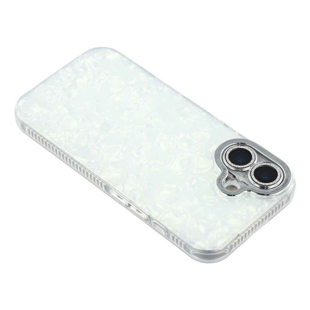 iPhone 17 - EIDERWOOD Hybrid Cover m. Kameralinsebeskyttelse - Perlemorsmønster / Hvid