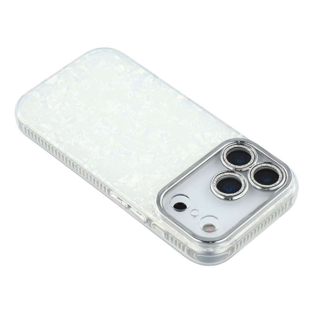 iPhone 17 Pro - EIDERWOOD Hybrid Cover m. Kameralinsebeskyttelse - Perlemorsmønster / Hvid