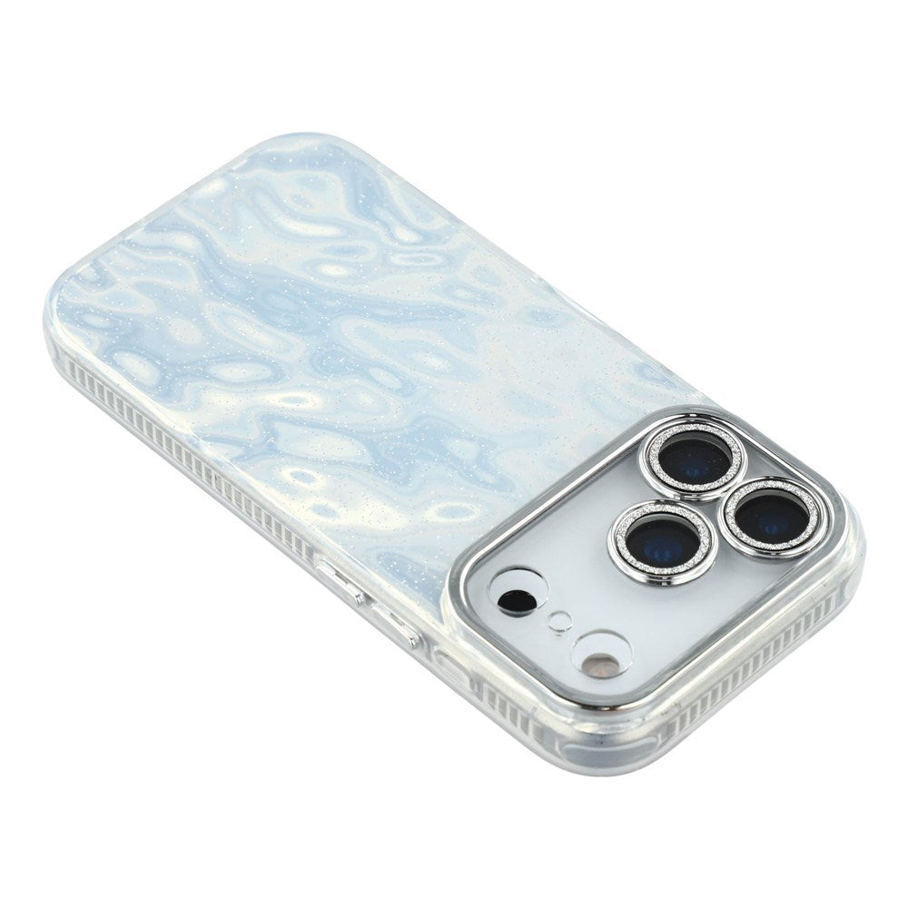 iPhone 17 Pro - EIDERWOOD Hybrid Cover m. Kameralinsebeskyttelse - Rynket Mønster / Sølv