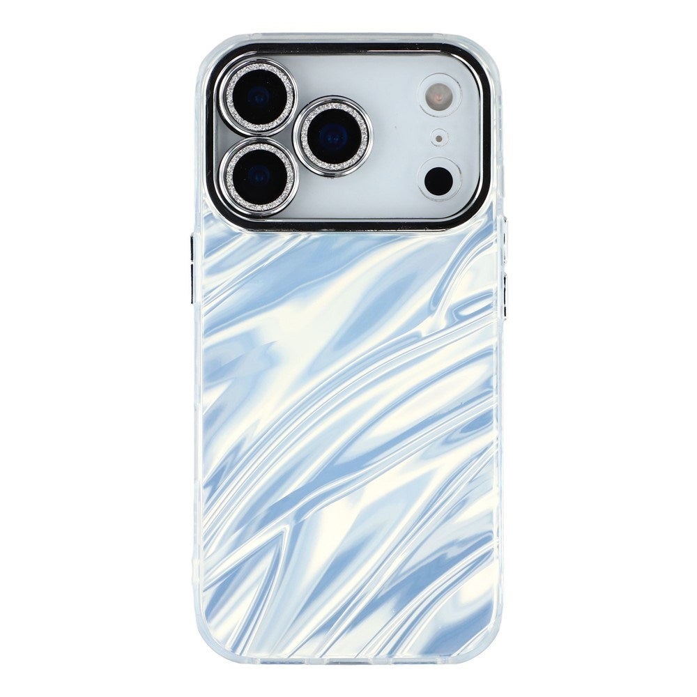 iPhone 17 Pro Max - EIDERWOOD Hybrid Cover m. Kameralinsebeskyttelse - Bølget Mønster / Sølv