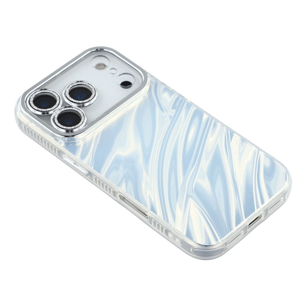 iPhone 17 Pro Max - EIDERWOOD Hybrid Cover m. Kameralinsebeskyttelse - Bølget Mønster / Sølv