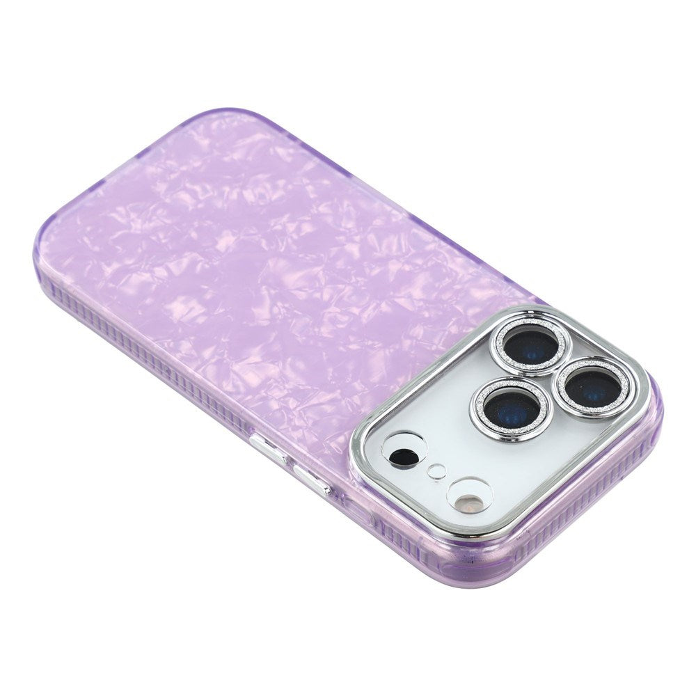 iPhone 17 Pro Max - EIDERWOOD Hybrid Cover m. Kameralinsebeskyttelse - Perlemorsmønster / Lilla