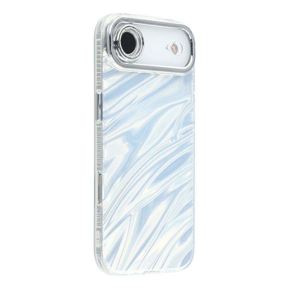 iPhone Air - EIDERWOOD Hybrid Cover m. Kameralinsebeskyttelse - Bølget Mønster / Sølv