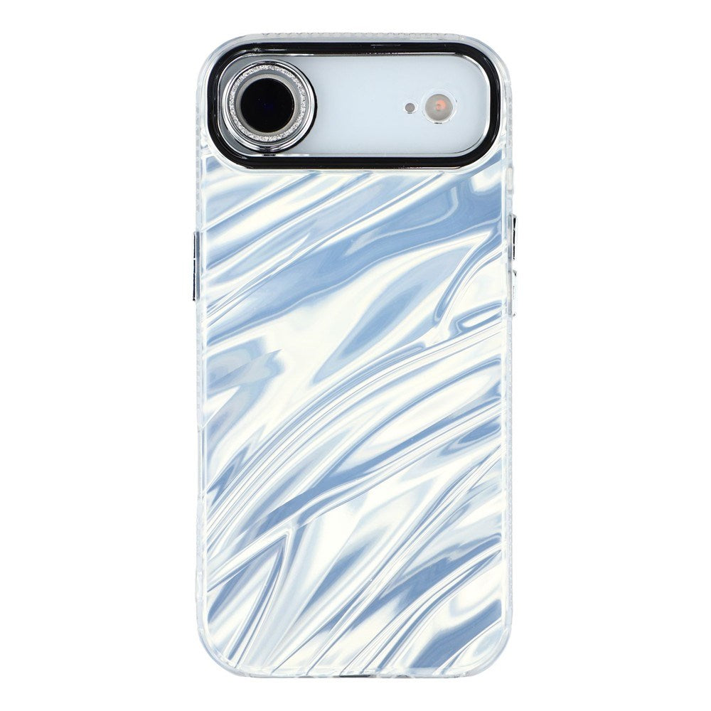 iPhone Air - EIDERWOOD Hybrid Cover m. Kameralinsebeskyttelse - Bølget Mønster / Sølv