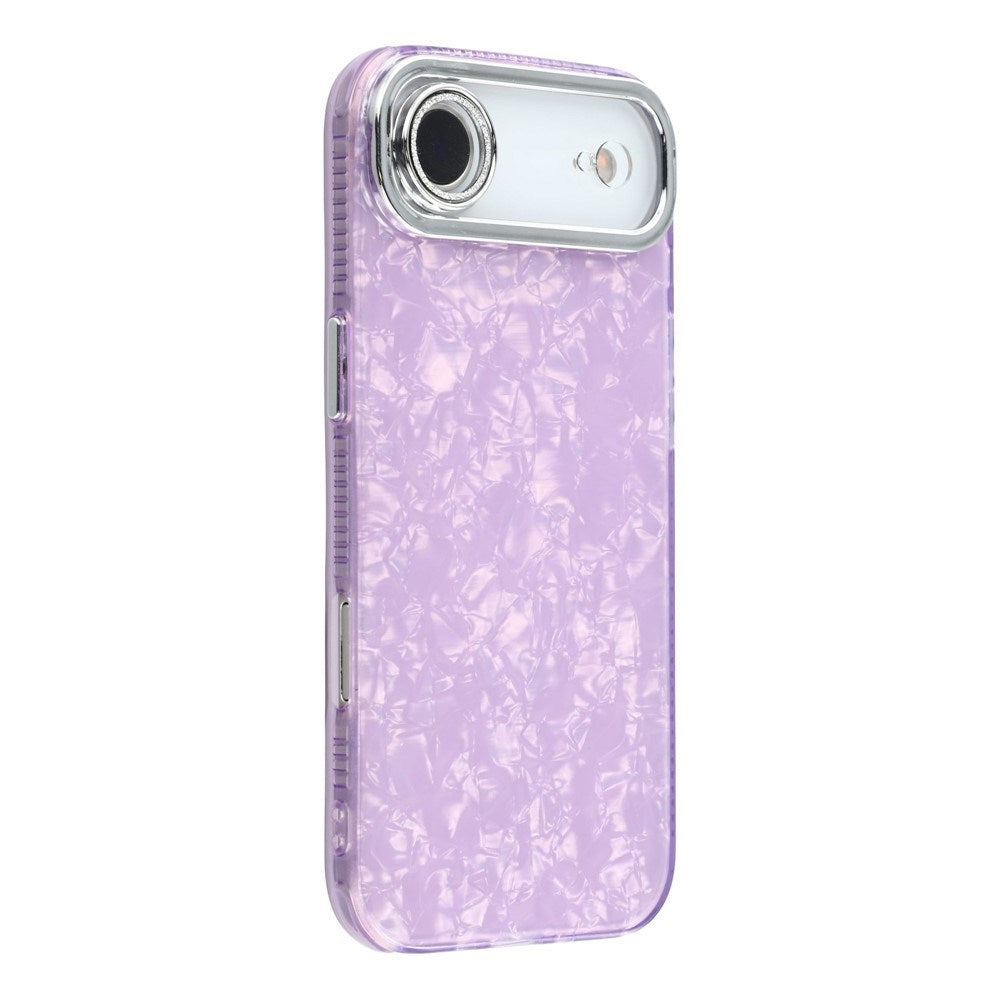 iPhone Air - EIDERWOOD Hybrid Cover m. Kameralinsebeskyttelse - Perlemorsmønster / Lilla