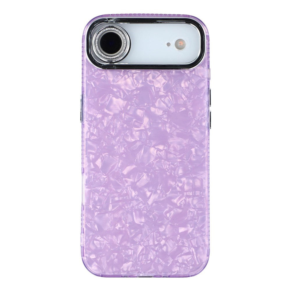iPhone Air - EIDERWOOD Hybrid Cover m. Kameralinsebeskyttelse - Perlemorsmønster / Lilla