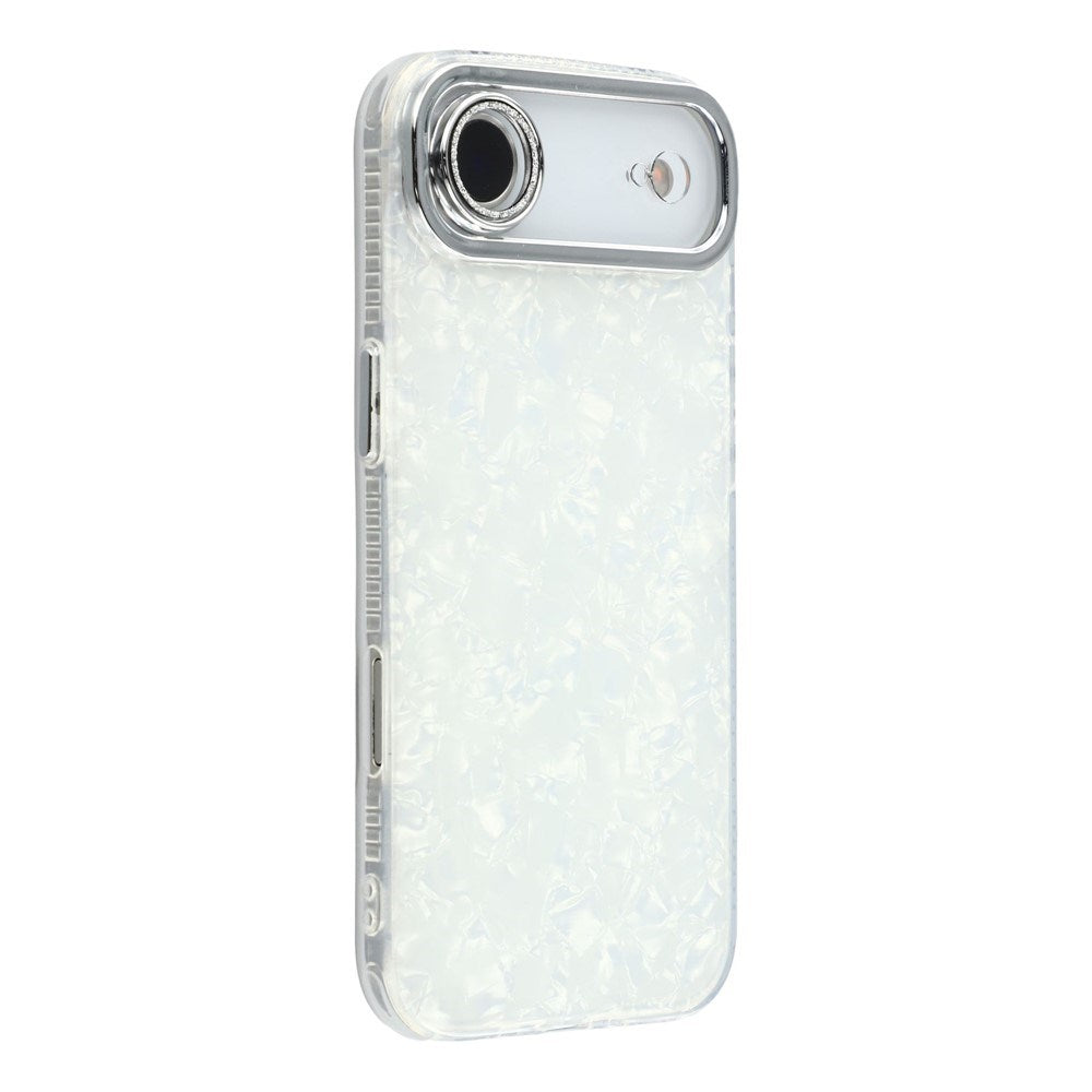 iPhone Air - EIDERWOOD Hybrid Cover m. Kameralinsebeskyttelse - Perlemorsmønster / Hvid