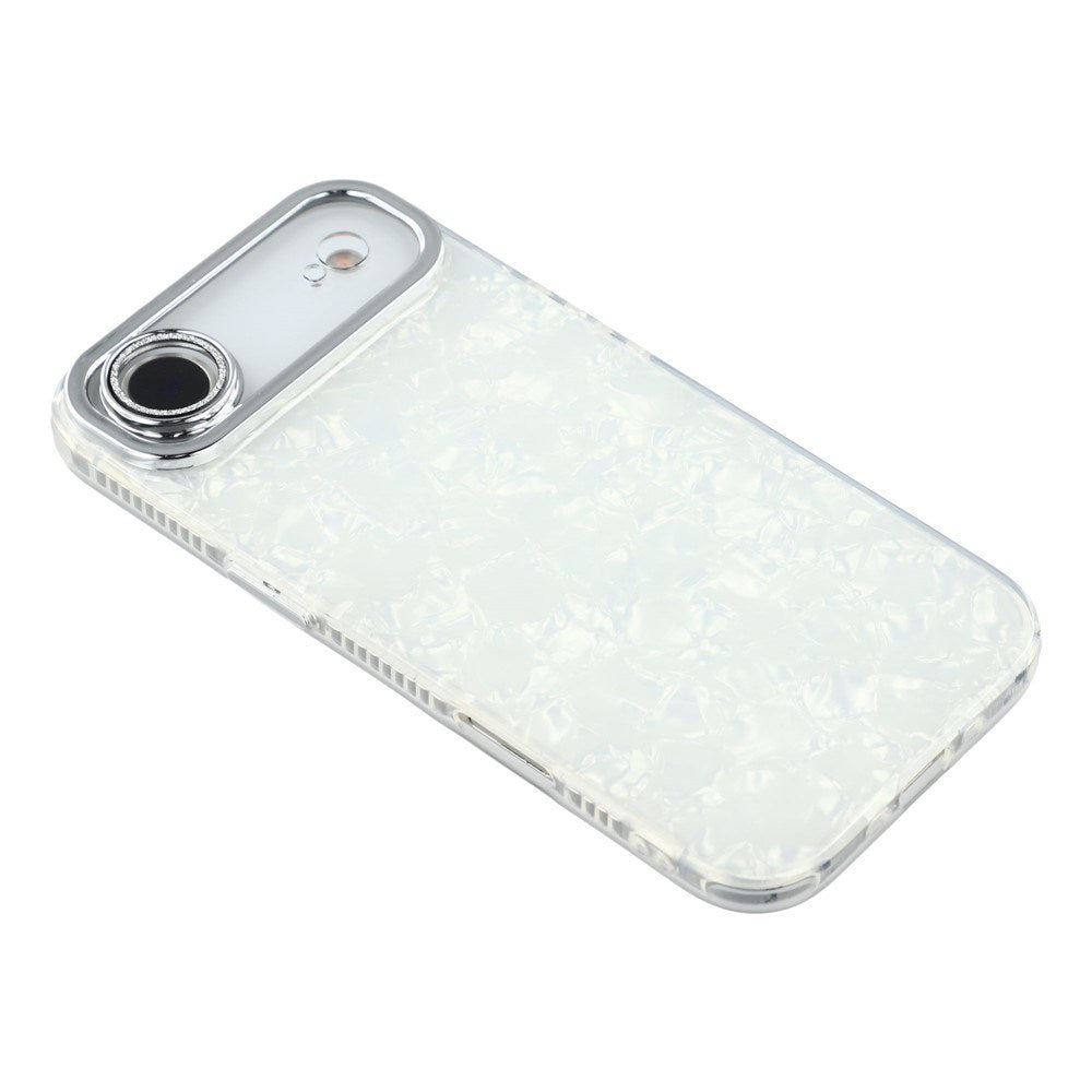 iPhone Air - EIDERWOOD Hybrid Cover m. Kameralinsebeskyttelse - Perlemorsmønster / Hvid