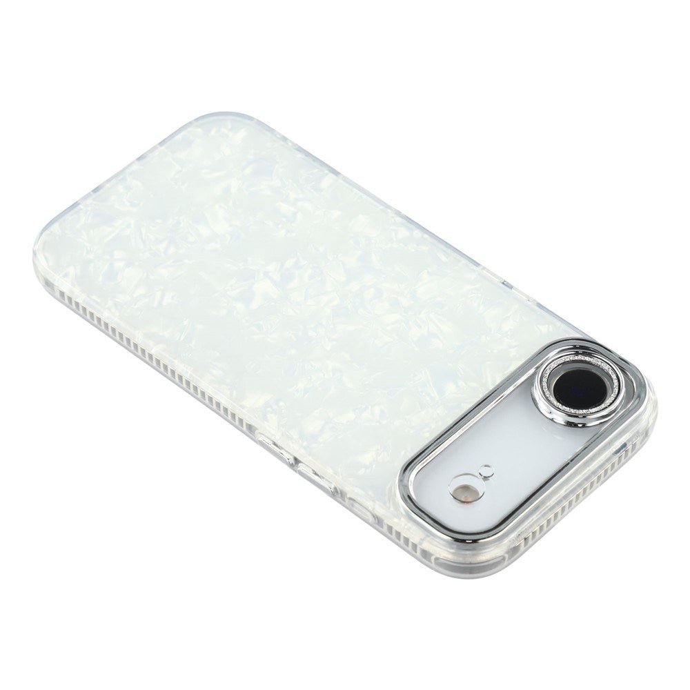 iPhone Air - EIDERWOOD Hybrid Cover m. Kameralinsebeskyttelse - Perlemorsmønster / Hvid
