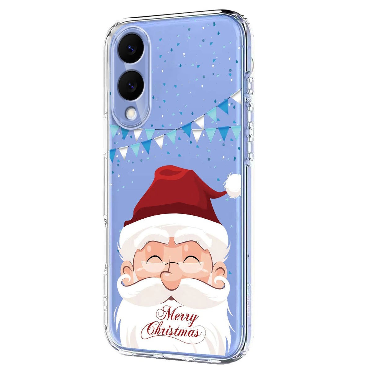 EIDERWOOD Samsung Galaxy S25 Edge Fleksibelt Plast Jule Mobil Cover - Gennemsigtig / Julemanden