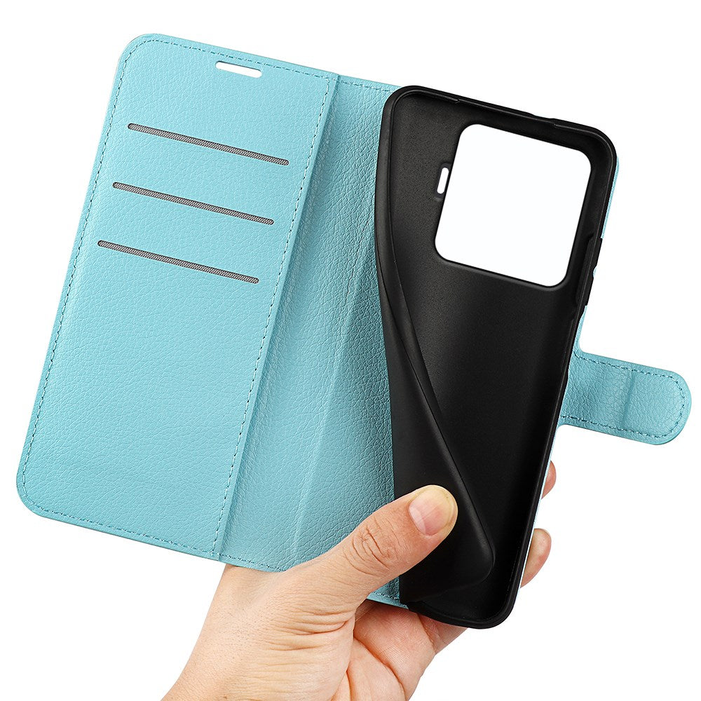 Xiaomi 15T Pro EIDERWOOD Kunstlæder Flipcover m. Pung & Ståfunktion - Blå