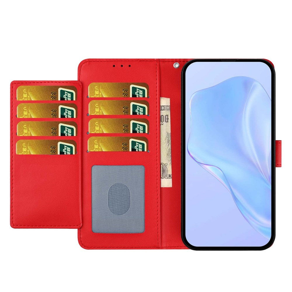 Motorola Moto G86 Power EIDERWOOD Kunstlæder Flip Cover m. Strop & Pung - Rød