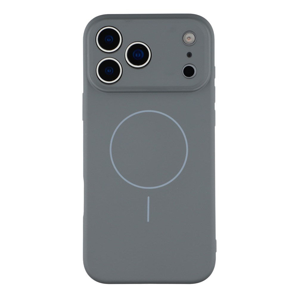 EIDERWOOD iPhone 17 Pro Fleksibelt Plastik Mobil Cover m. Foret Inderside - MagSafe Kompatibel - Mørkegrå