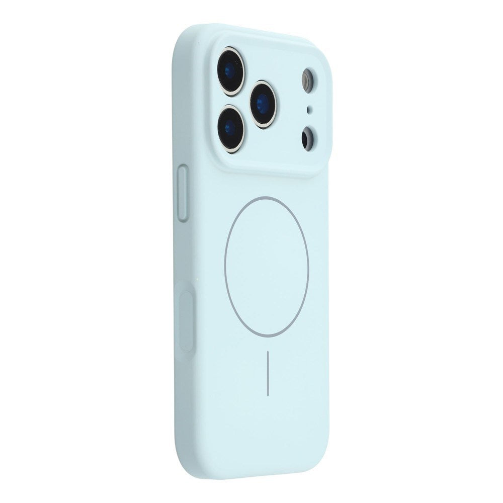 EIDERWOOD iPhone 17 Pro Fleksibelt Plastik Mobil Cover m. Foret Inderside - MagSafe Kompatibel - Lyseblå