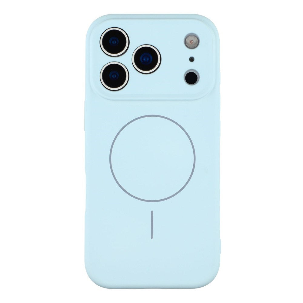 EIDERWOOD iPhone 17 Pro Fleksibelt Plastik Mobil Cover m. Foret Inderside - MagSafe Kompatibel - Lyseblå