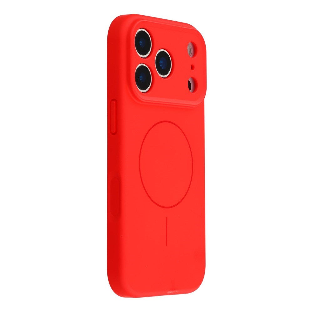 EIDERWOOD iPhone 17 Pro Fleksibelt Plastik Mobil Cover m. Foret Inderside - MagSafe Kompatibel - Rød