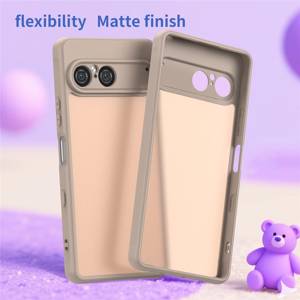 Sony Xperia 10 VII - EIDERWOOD Mat Hybrid Bagside Cover - Gennemsigtig / Beige