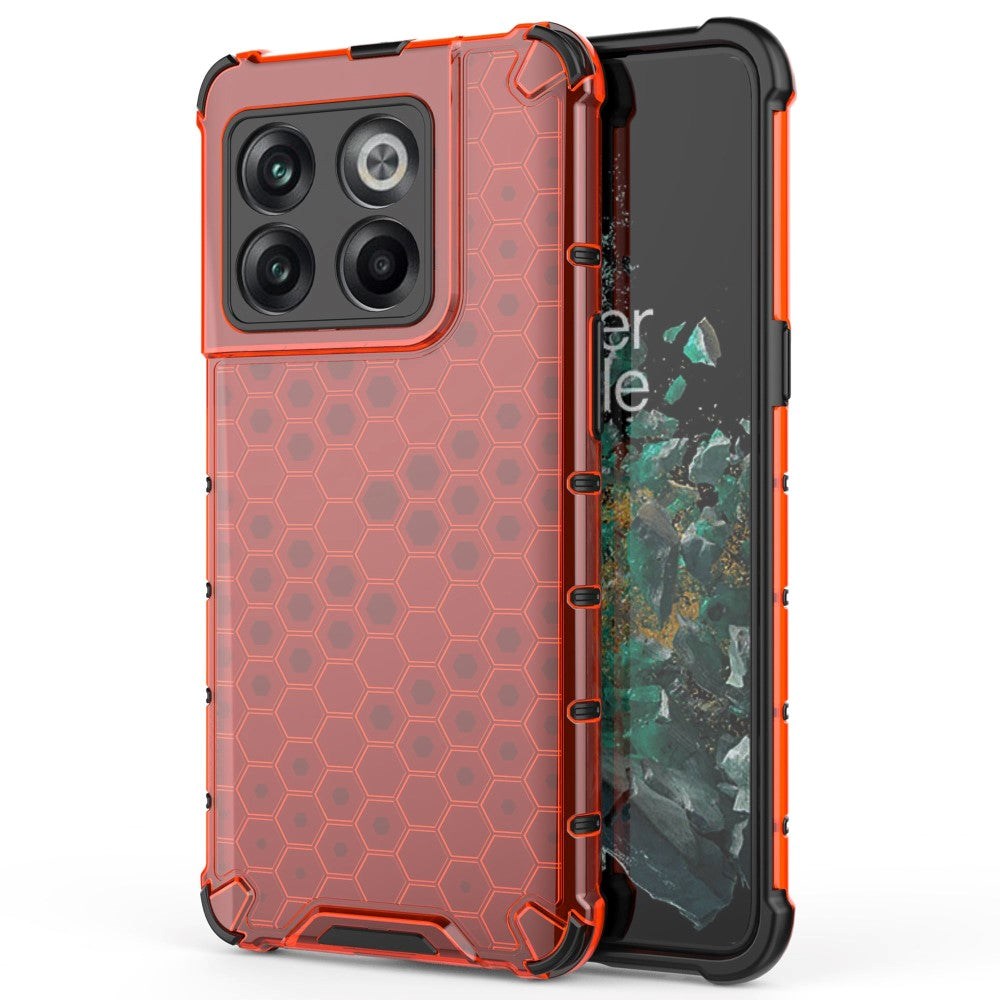 OnePlus 10T Hybrid Honeycomb Case - Rød