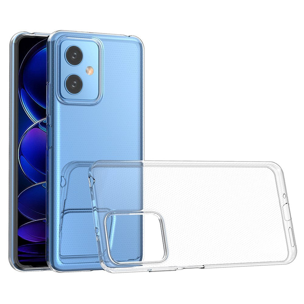 Xiaomi Redmi Note 12 (5G) / Poco X5 (5G) Fleksibelt Plastik Mobil Cover - Gennemsigtig