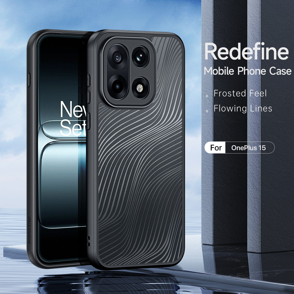 OnePlus 15 DUX DUCIS Aimo Series Plastik Mobil Cover - Gennemsigtig / Sort