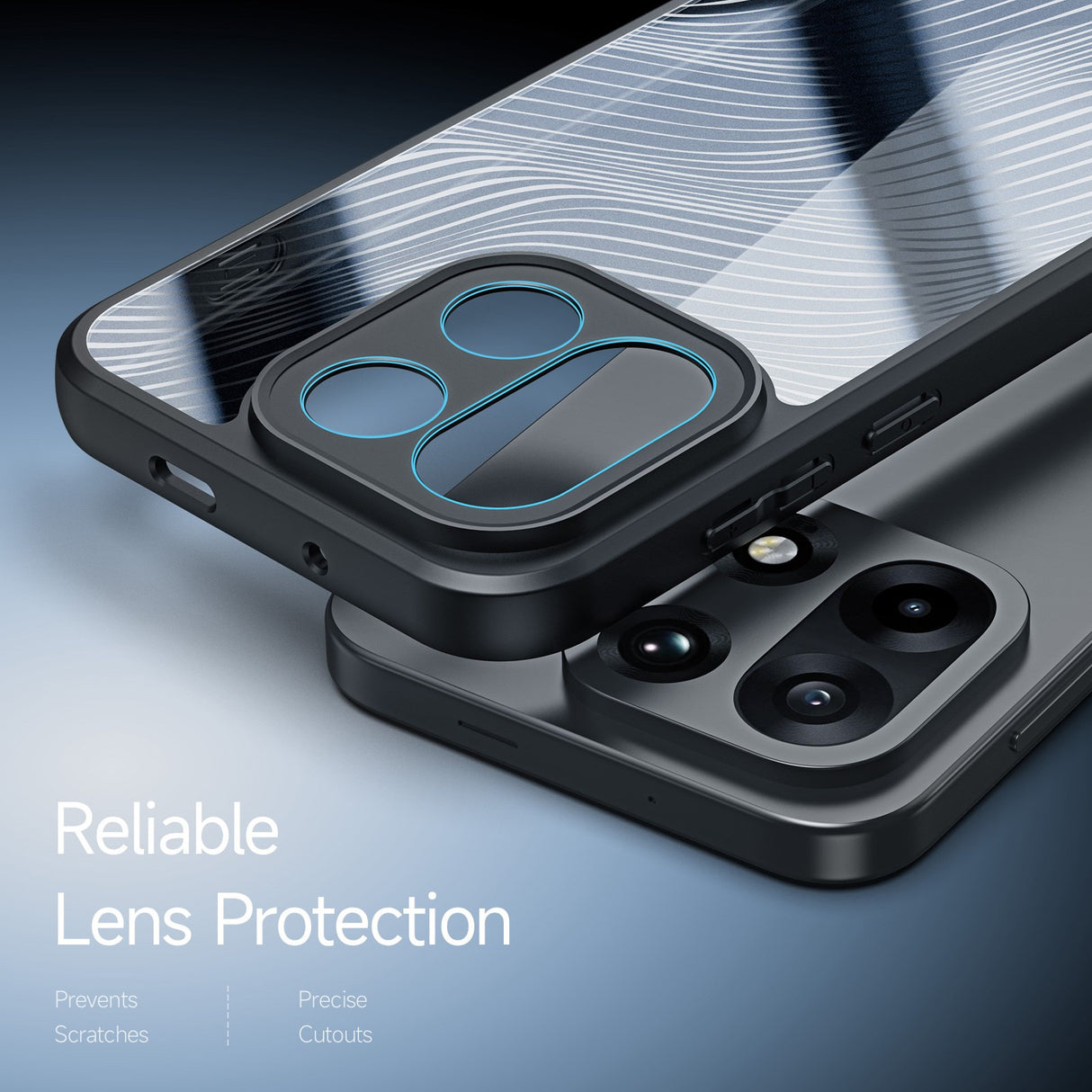 OnePlus 15 DUX DUCIS Aimo Series Plastik Mobil Cover - Gennemsigtig / Sort