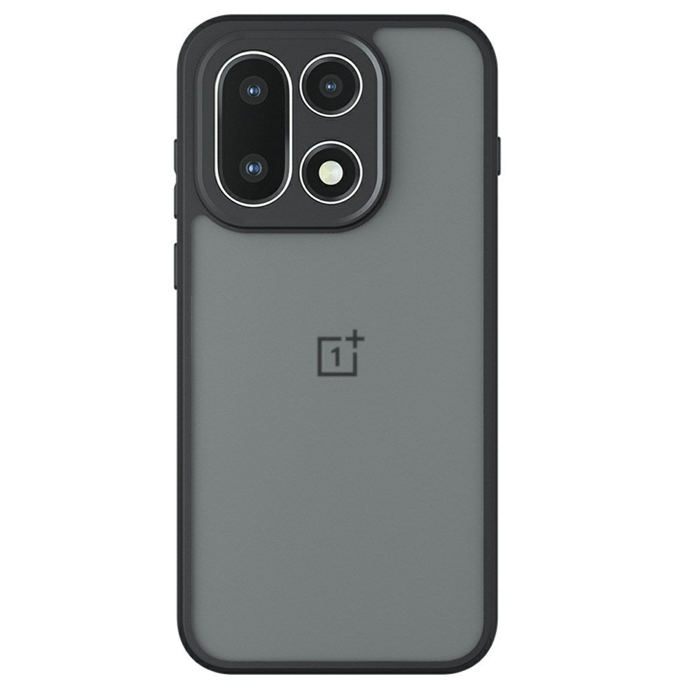 EIDERWOOD OnePlus 15 Fleksibelt Plast Mobil Cover - Gennemsigtig/Sort