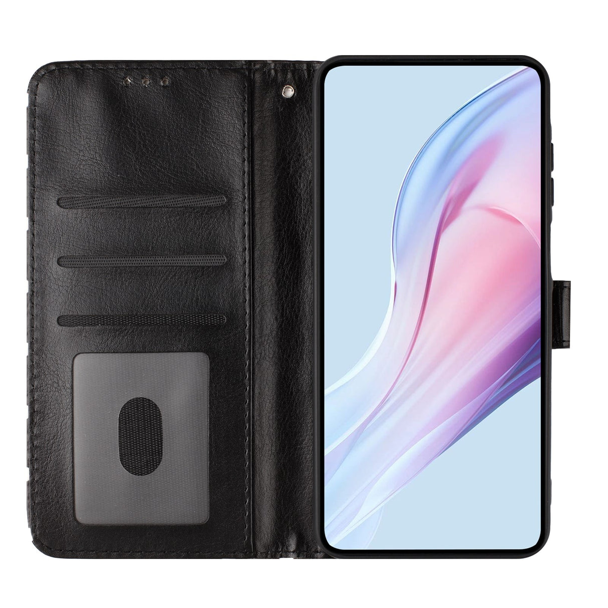 EIDERWOOD Xiaomi 17 Pro Max Kunstlæder Flip Mobil Cover m. Polka Design - Sort